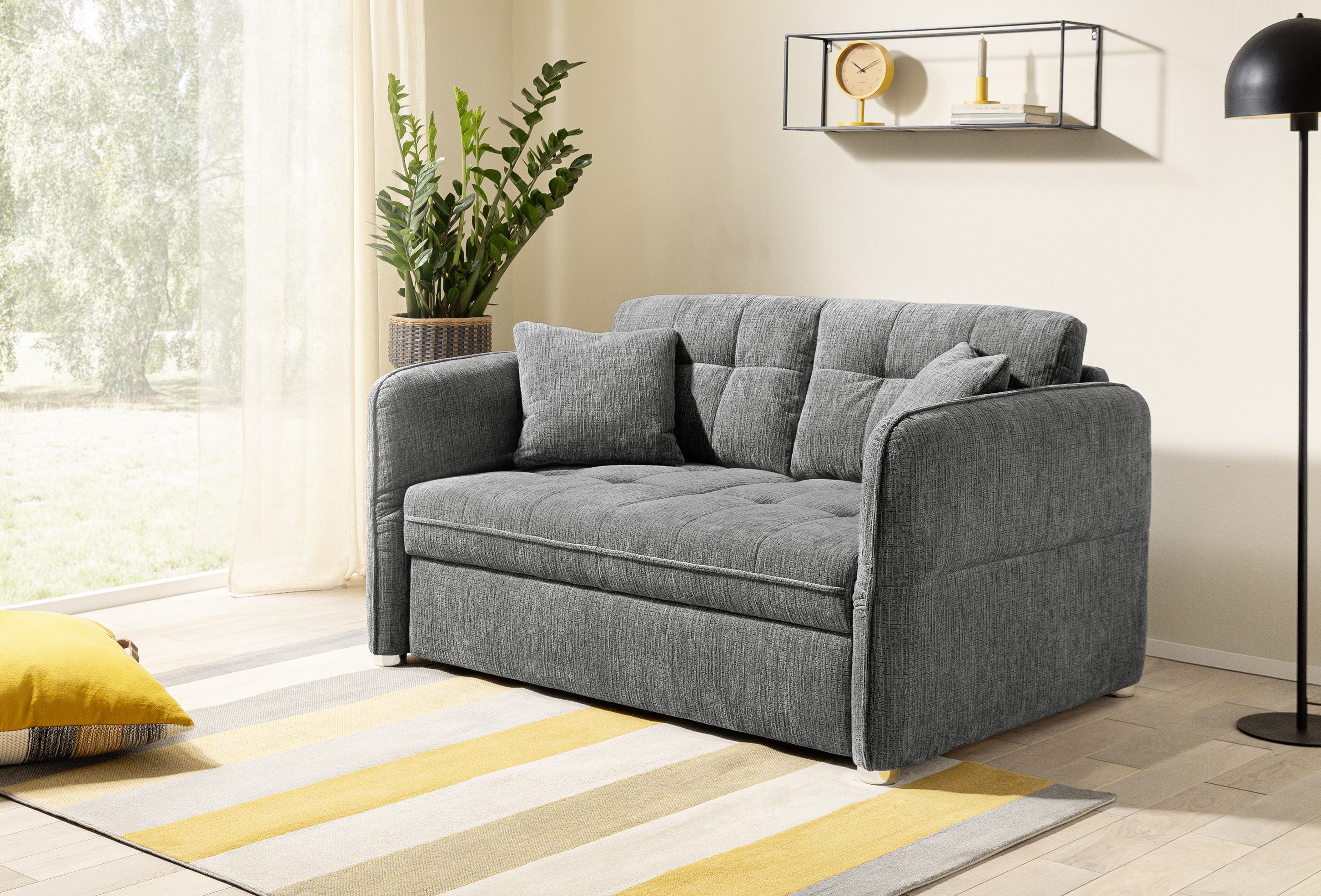 Jockenhöfer Gruppe Schlafsofa Leon, B: 147 - 187 cm, Liegefl. 120 - 160x200 cm, Breite wählbar, mit Bettfunktion & Zierkissen, in 3 Breiten