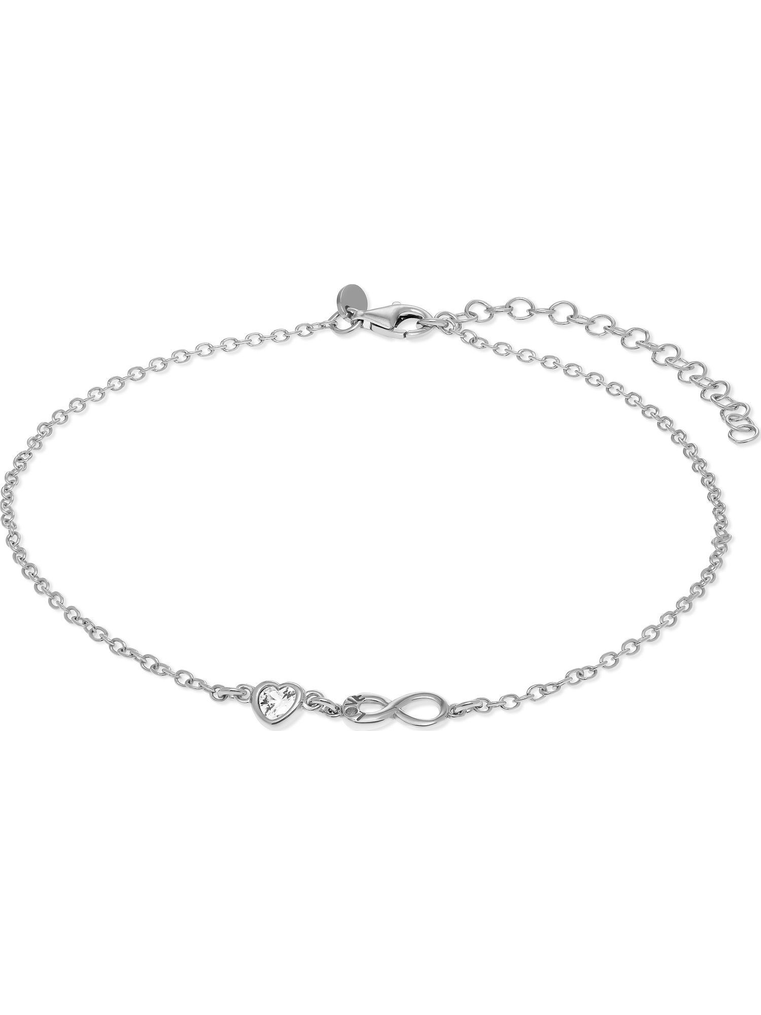 Fußkette FAVS Damen-Fußkette 925er Silber 1 Zirkonia