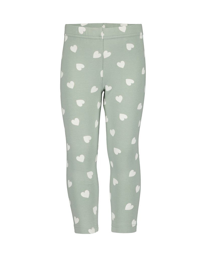 Thermoleggings Blue Seven Mädchen Sweat Leggings angeraut Herzen gletscher grün