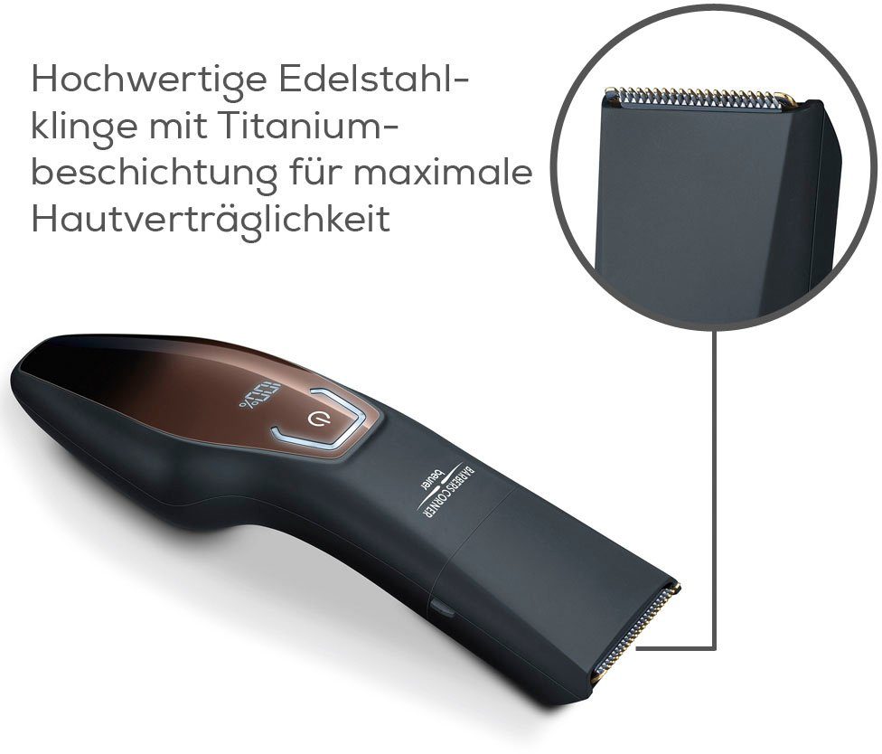 BEURER Bartschneider BarbersCorner 4000, Gerät HR (IPX4) spritzwassergeschützt