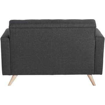 58 aufm Kessel Sofa Sofa 2-Sitzer Karisa Bezug Flachgewebe Buche natur, Sparpreis inkl. Kostenlosem Versand 1 Teile, hochwertig verarbeitet,bequemer Sitz