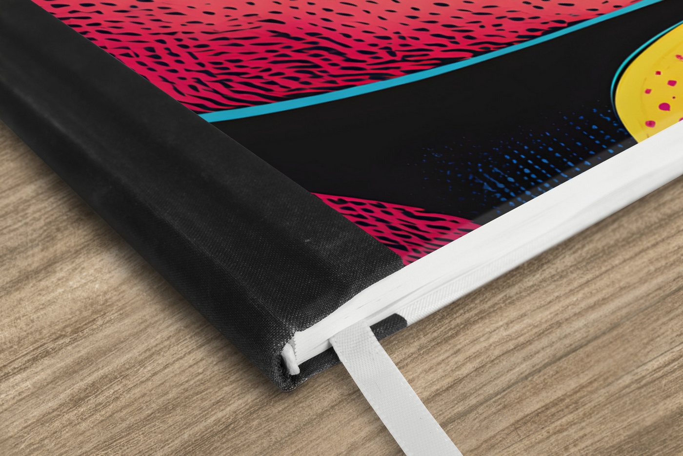 Thumbnail - MuchoWow Notizbuch Nahaufnahme - Frauengesicht - Tupfen - Gelb, Notebook, Notizblock a5, Tagebuch, Journal Liniert