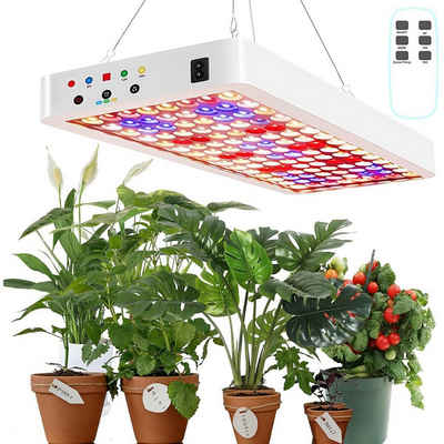 Avisto Pflanzenlampe LED Pflanzenlicht volles Spektrum Indoor Pflanzenwachstumslicht 240LED, Drei effektive Wachstumsmodi, Duale Schalterkonstruktion (Bedienfeld + Fernsteuerung), Parallelschaltfunktion, LED-Perlen: 240