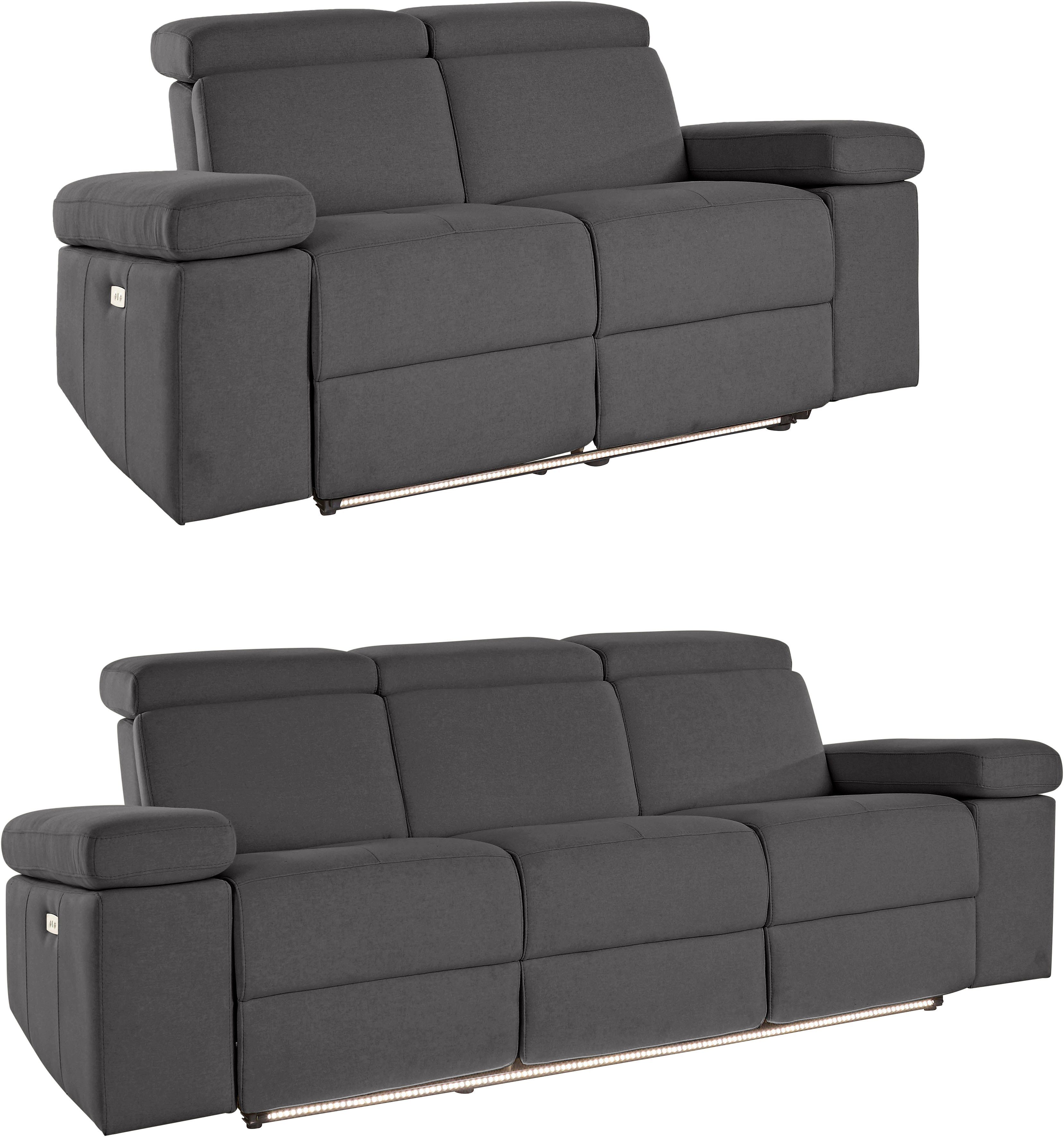 Places of Style Sitzgruppe "Kilado", mit Relaxfunktion, verstellbarer Armle günstig online kaufen