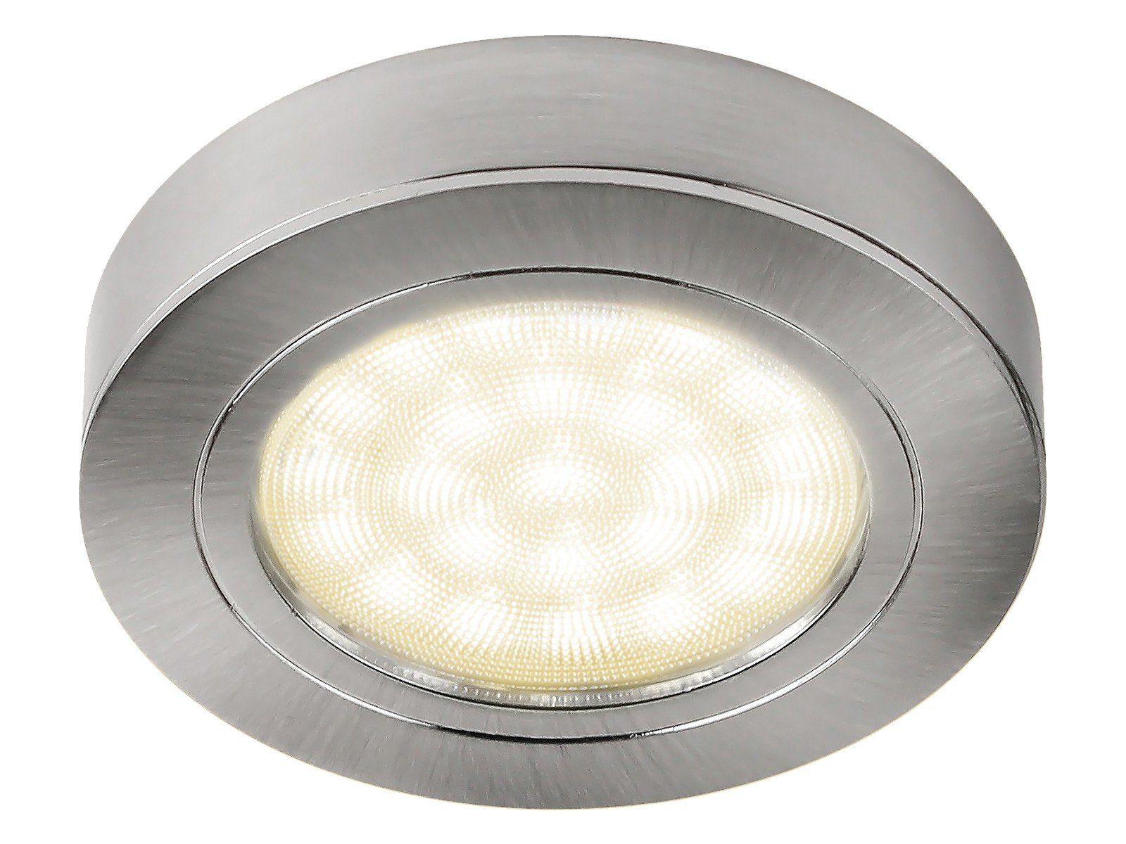SSC-LUXon LED Bilderleuchte 3er-Set runde LED-Schrank-Kuechen-Unterbau-Leuchte, Warmweiß