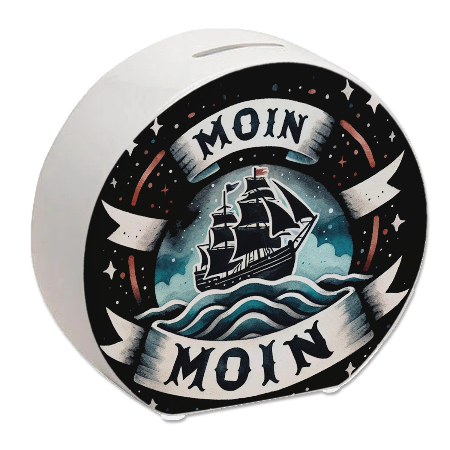 speecheese Spardose Segelschiff Moin Moin Spardose