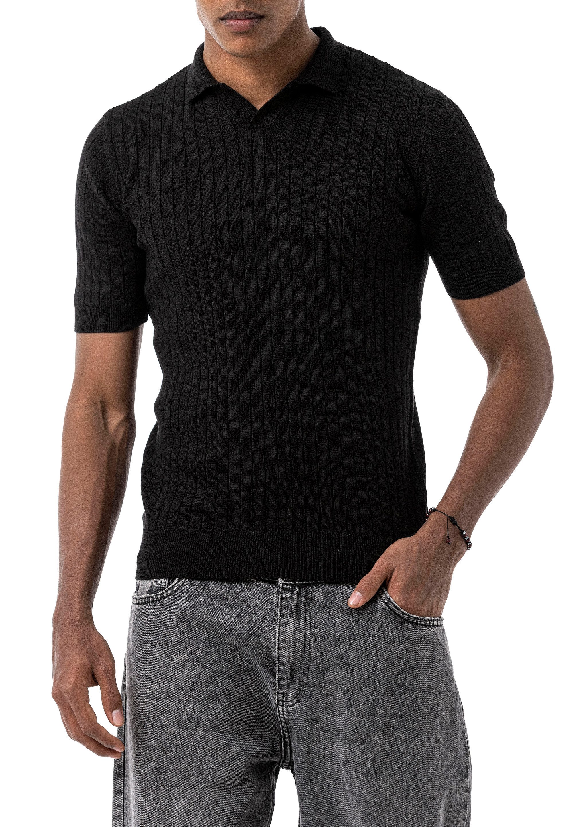 RedBridge Poloshirt by Tarz Cool - Strick-Shirt, gerippt, kurzarm, Slim Fit günstig online kaufen