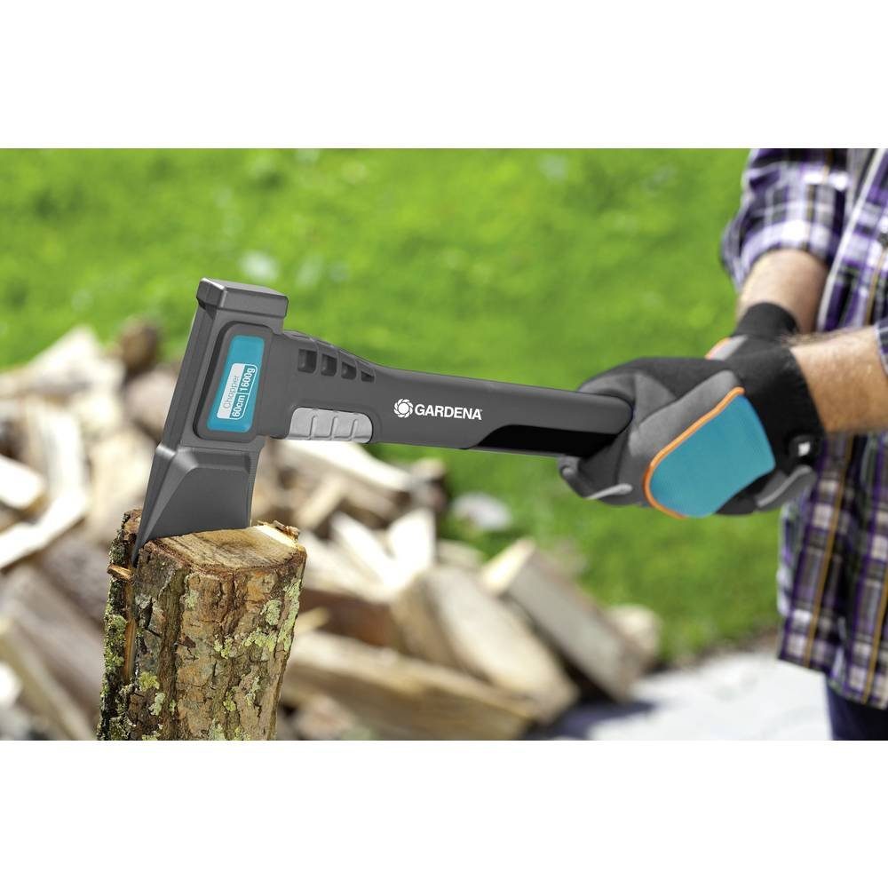 Thumbnail - GARDENA Axt Spaltaxt 1600 S, Schlagschutz, Hammerfunktion, Antihaftbeschichtet