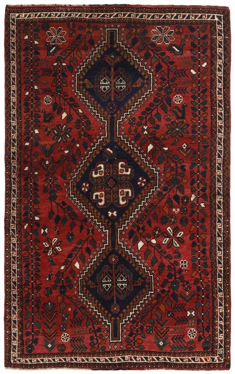 Orientteppich / Orientteppich 10 Trading, Handgeknüpfter Shiraz Perserteppich, 138x225 Nain Höhe: mm rechteckig,