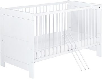 Schardt Babymöbel-Set Nordic White, (Spar-Set, 2-St., Kinderbett, Wickelkommode), mit Kinderbett und Wickelkommode; Made in Germany