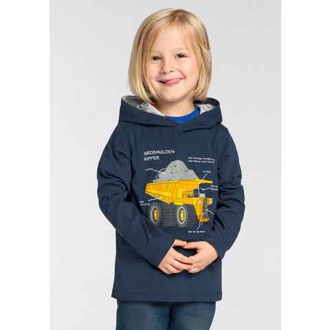 KIDSWORLD Langarmshirt LKW KIPPER Druck für kleine Jungen