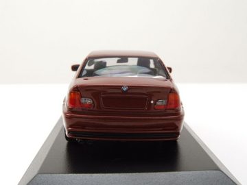 Maxichamps Modellauto BMW 3er E46 Coupe 1999 rot metallic Modellauto 1:43 Maxichamps, Maßstab 1:43