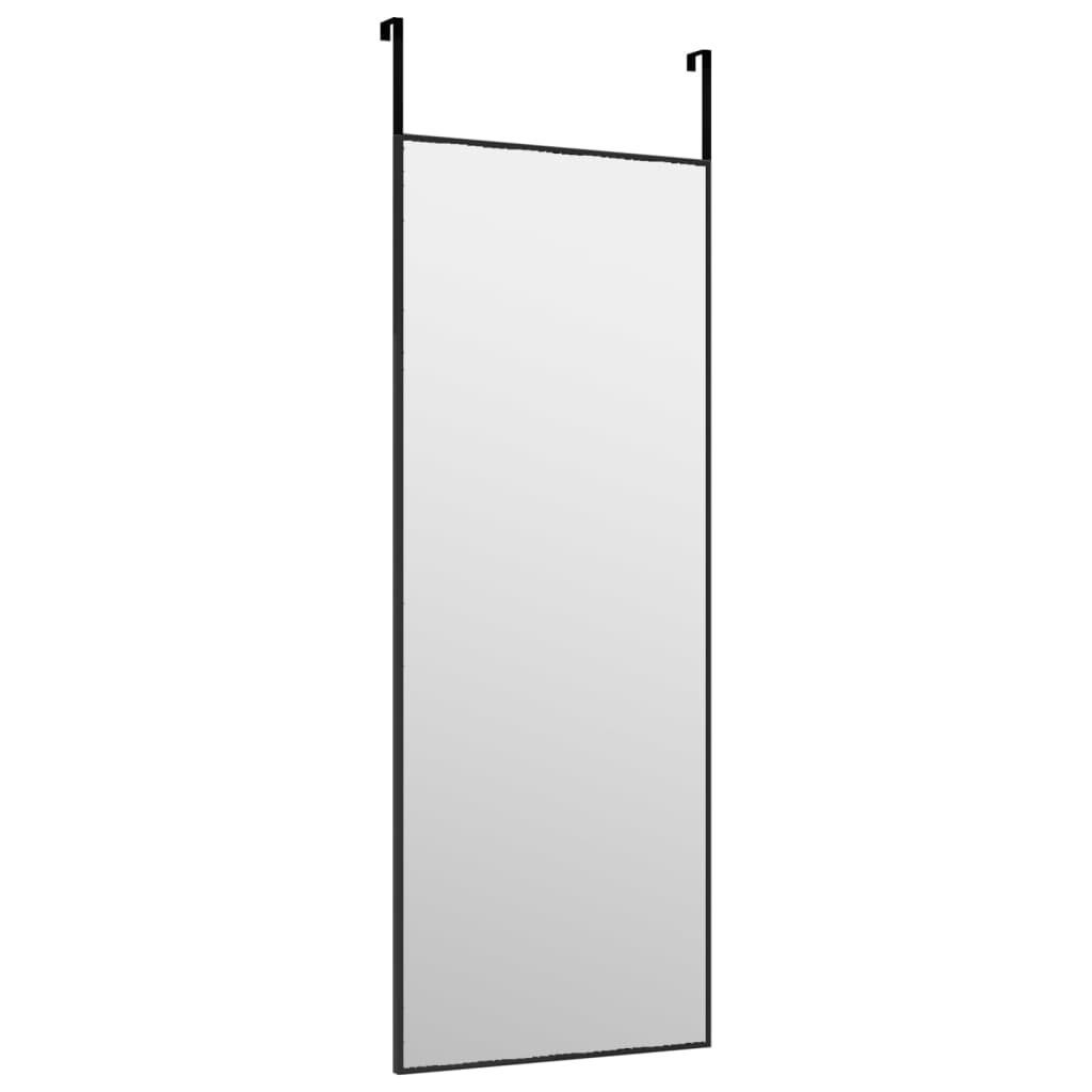 cm Aluminium Glas und 30x80 Wandspiegel Schwarz furnicato Türspiegel
