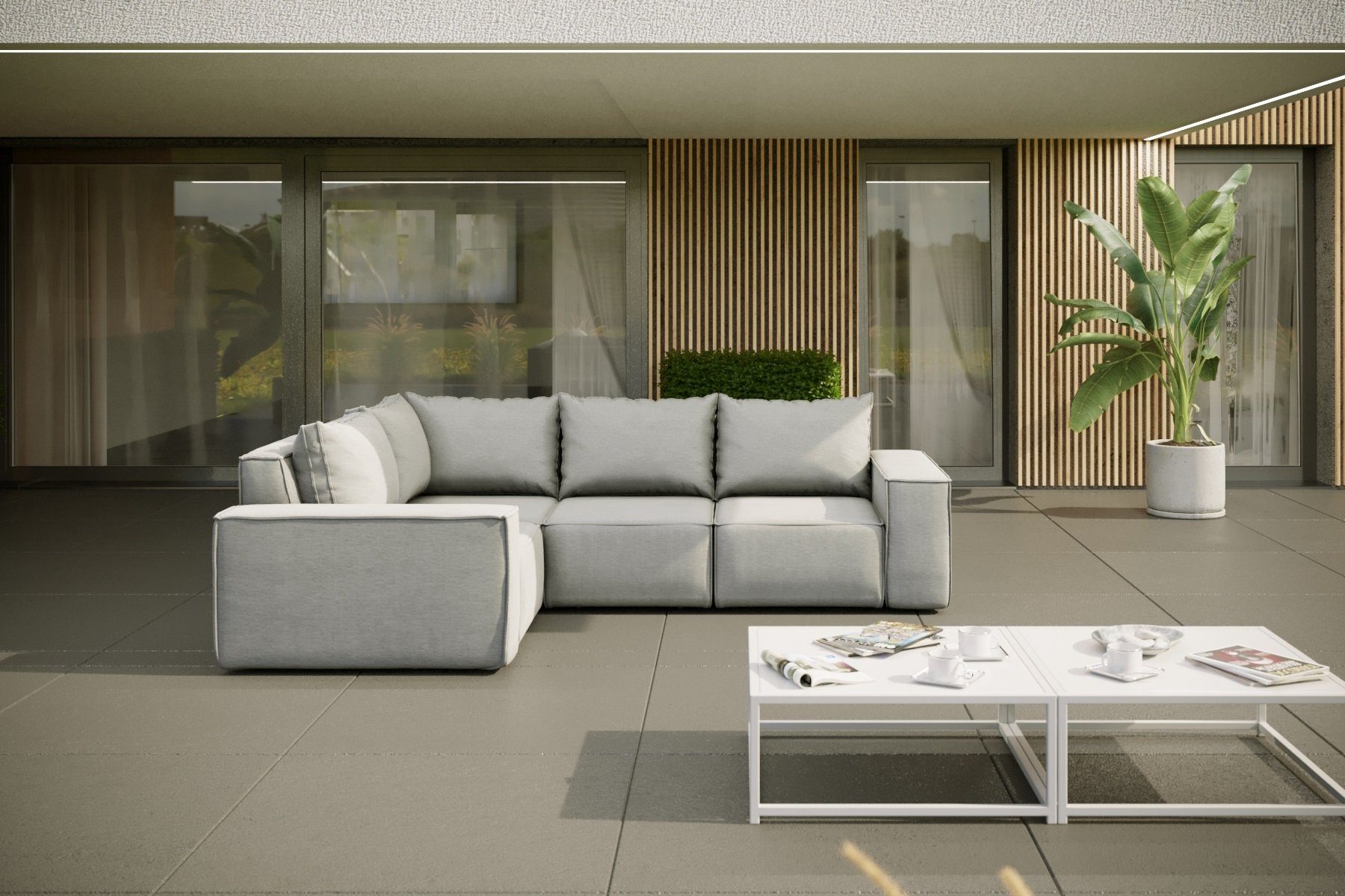 Loungesofa Gartenmöbel Ecksofa GARDENT