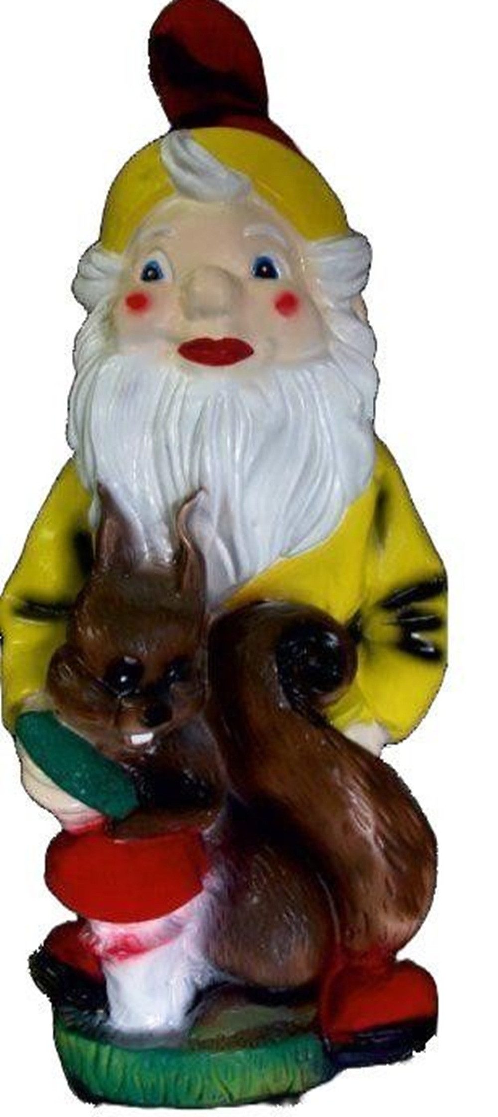 JVmoebel Gartenzwerg Garten Zwerg mit Eichhörnchen Figur Statue Skulptur Figuren Deko 8814, Made in Europa
