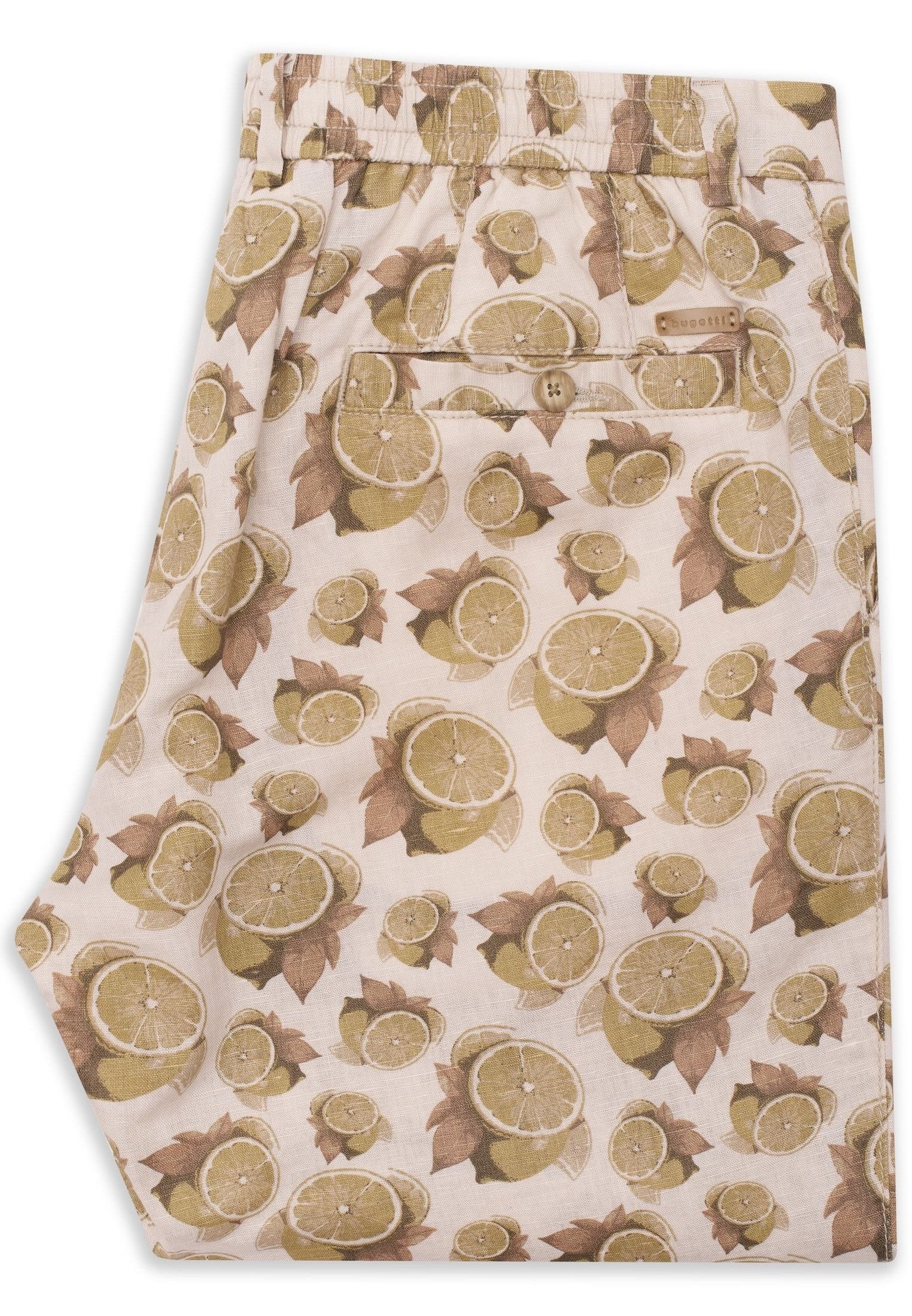 bugatti Bermudas Soft touch aus einem Leinen-Mix