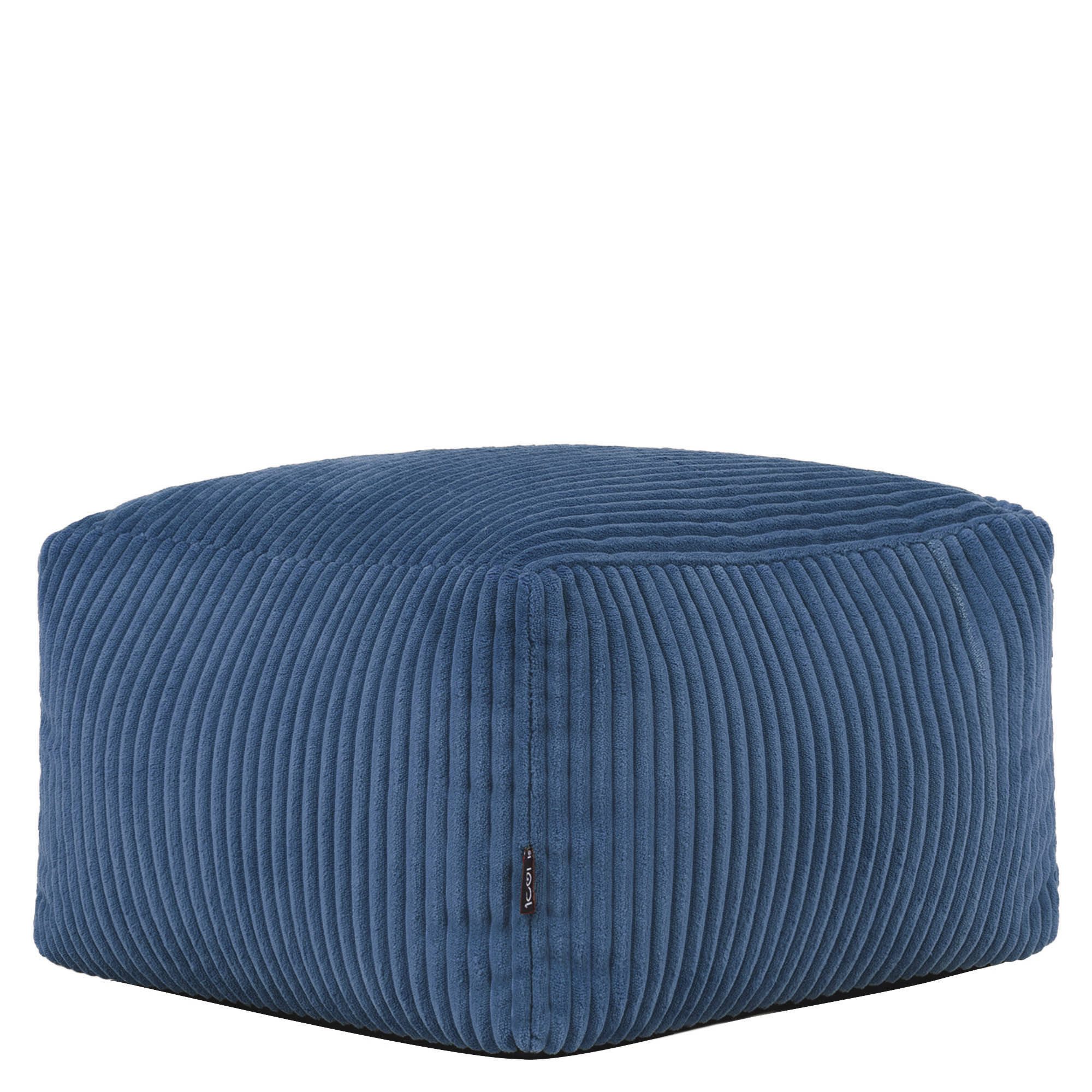icon Pouf aus Cord „Amara“, mit Füllung, 40x40x25, Made in Germany