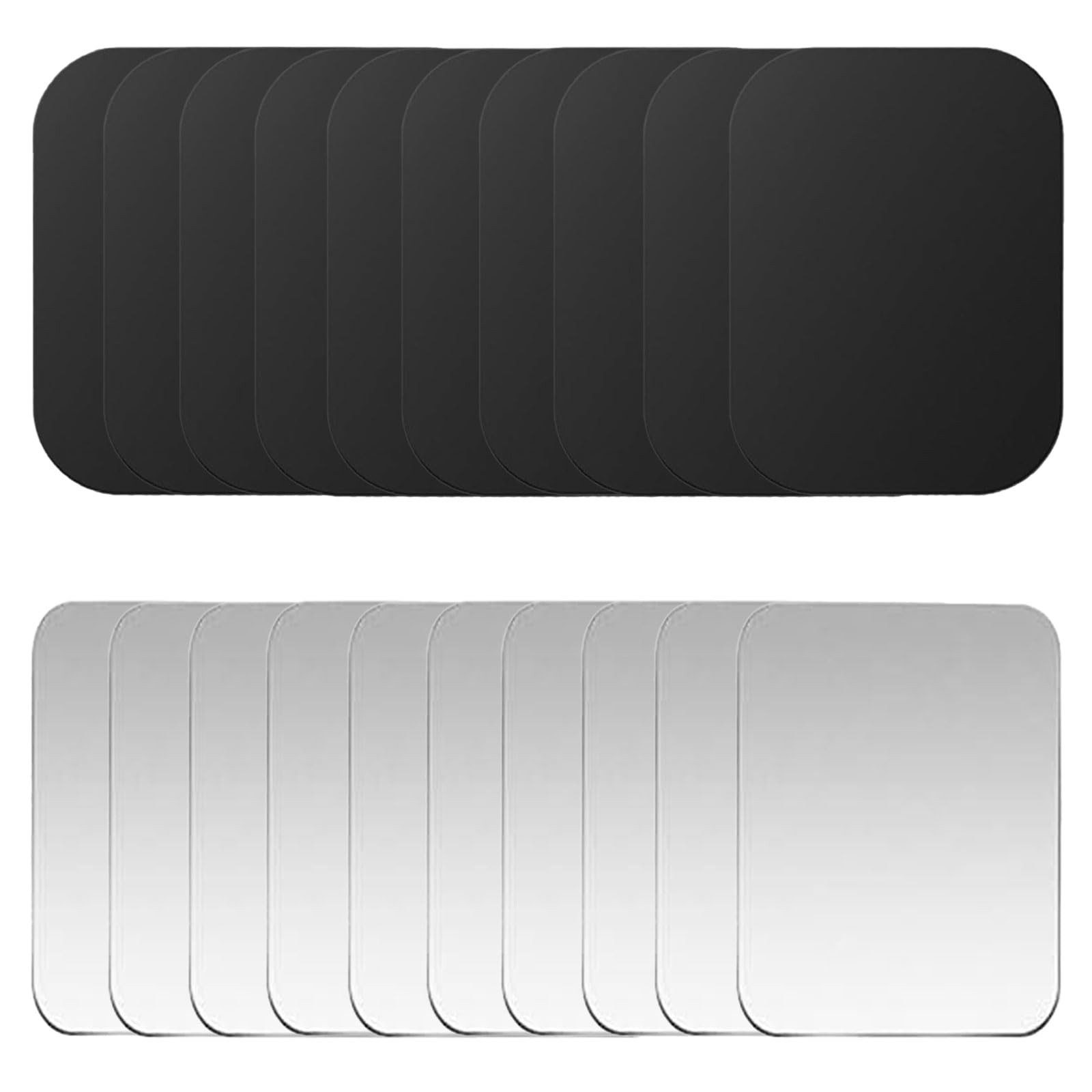 FOUORTUNATE-BEE Magnet-Werkzeugleiste 20er Metallplatten Set Selbstklebend für Magnet Handyhalterung, 20-tlg., Für Auto Lüftung Armaturenbrett Handyhülle und Smartphone