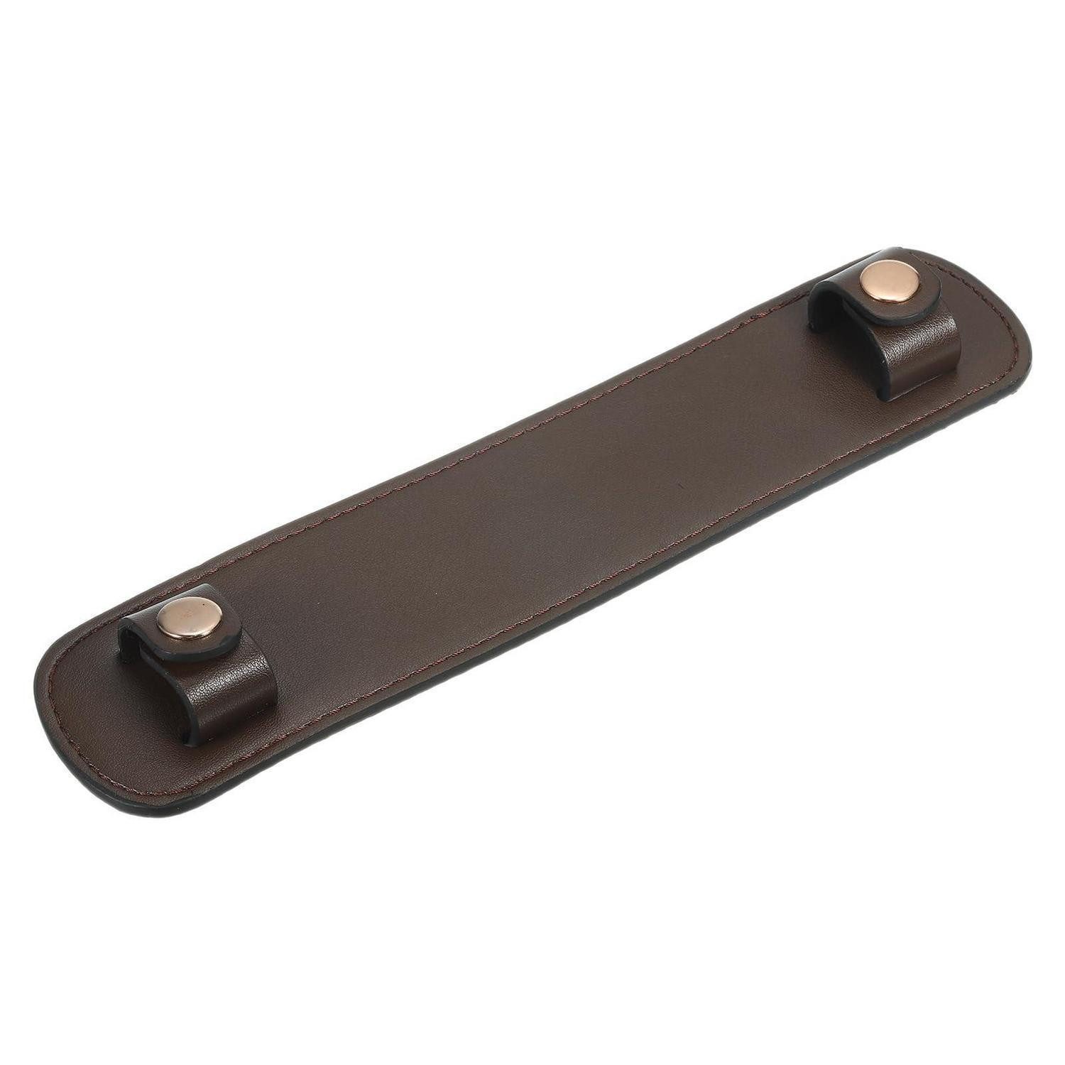 LuxusKollektion Gepäckgurt Schulterpolster Kunstleder Dunkelbraun 9"x2"