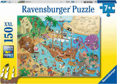 Ravensburger Puzzle Die Piratenbucht, 150 Puzzleteile, Made in Germany; FSC® - schützt Wald - weltweit