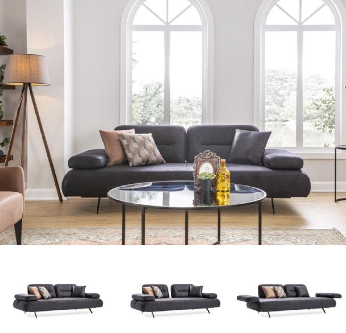 JVmoebel Wohnzimmer-Set Sofagarnitur 4+3+1 Polster (3-St) Modern, Sitzer Couchen Design Couch Sofa Set