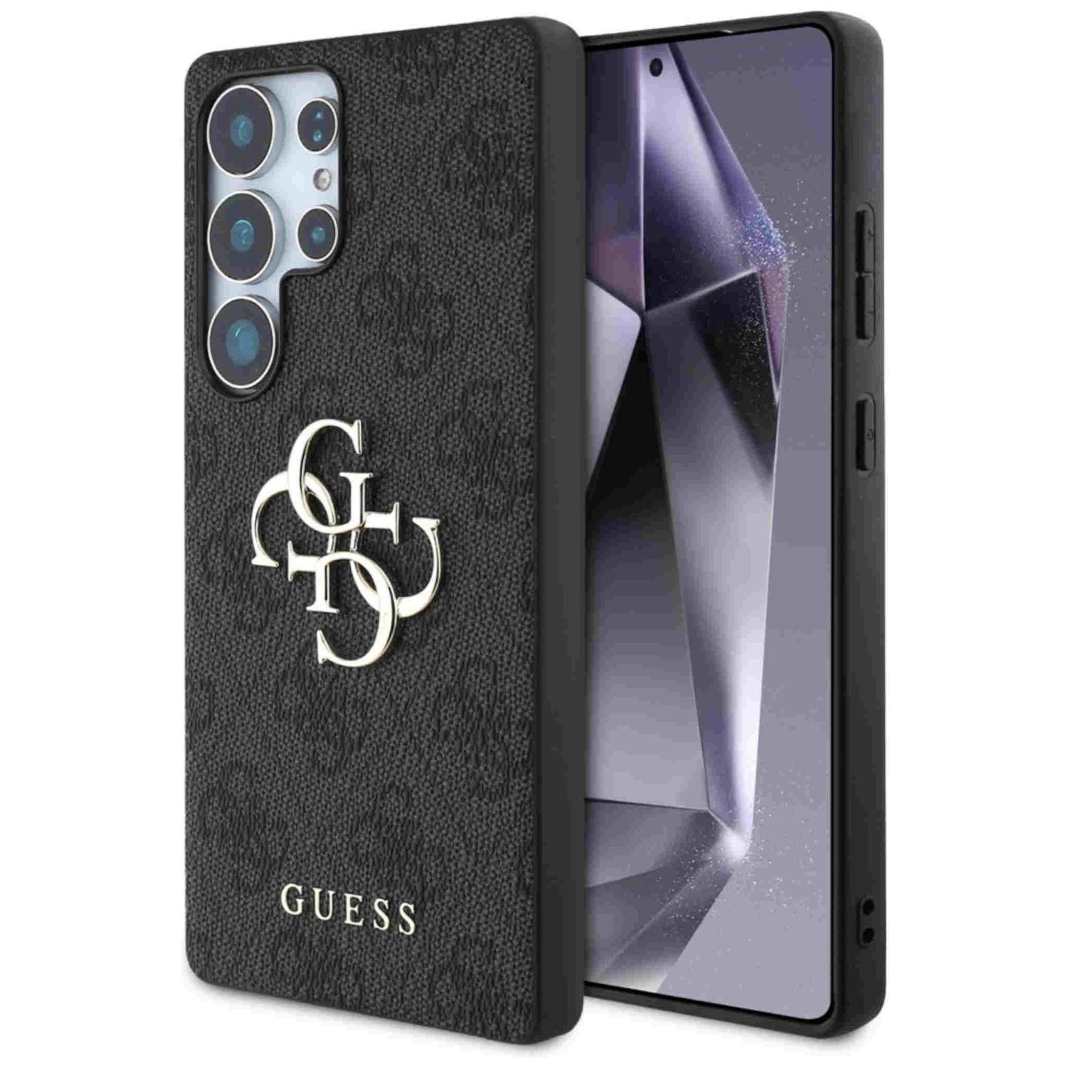 Guess Smartphone-Hülle Guess Samsung Galaxy S25 Ultra Schutzhülle Big 4G Logo Classic Schwarz