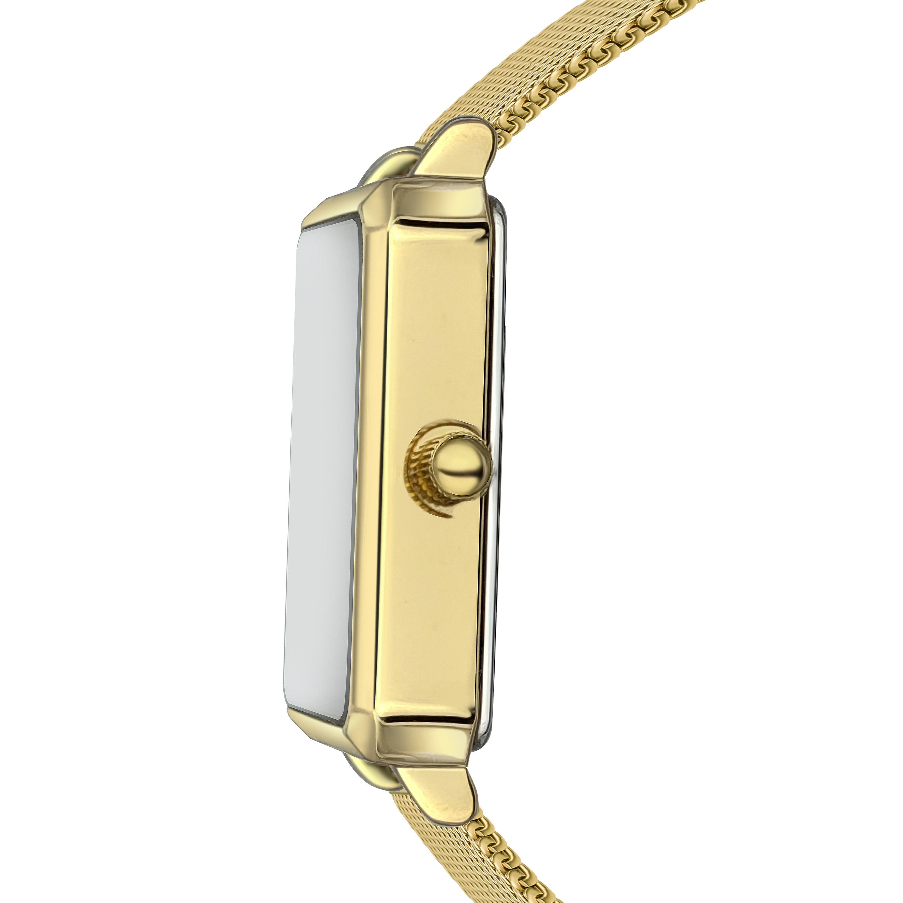 CLARE MOSS Quarzuhr CME1-B034G Champagne Gold Mesh