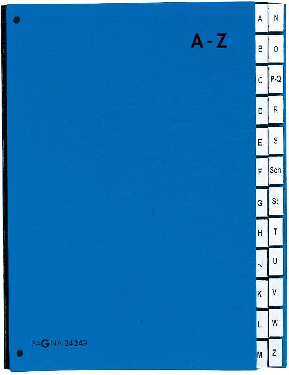 PAGNA Organisationsmappe Pultordner A-Z Color-Einband blau