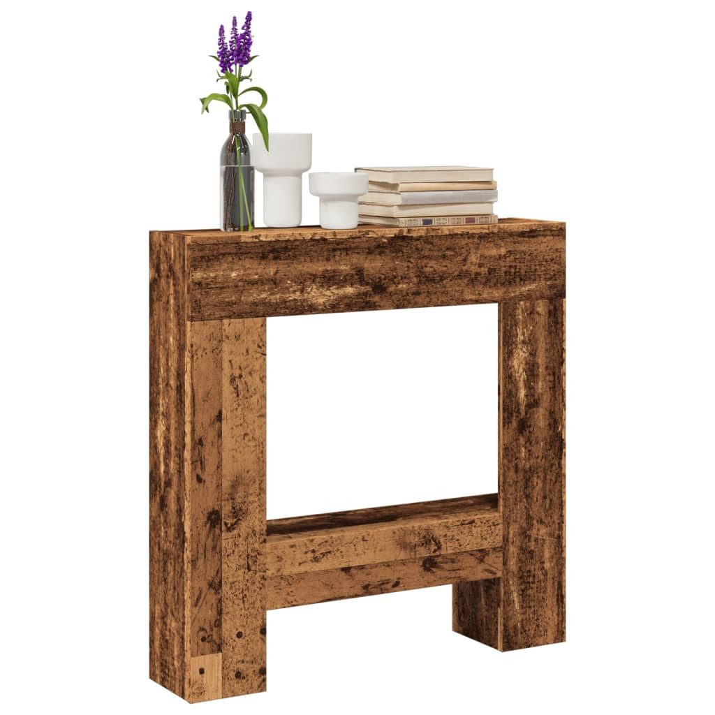 vidaXL Kaminumbauschrank Kaminumrandung Altholz-Optik 81x18x82 cm Holzwerkstoff
