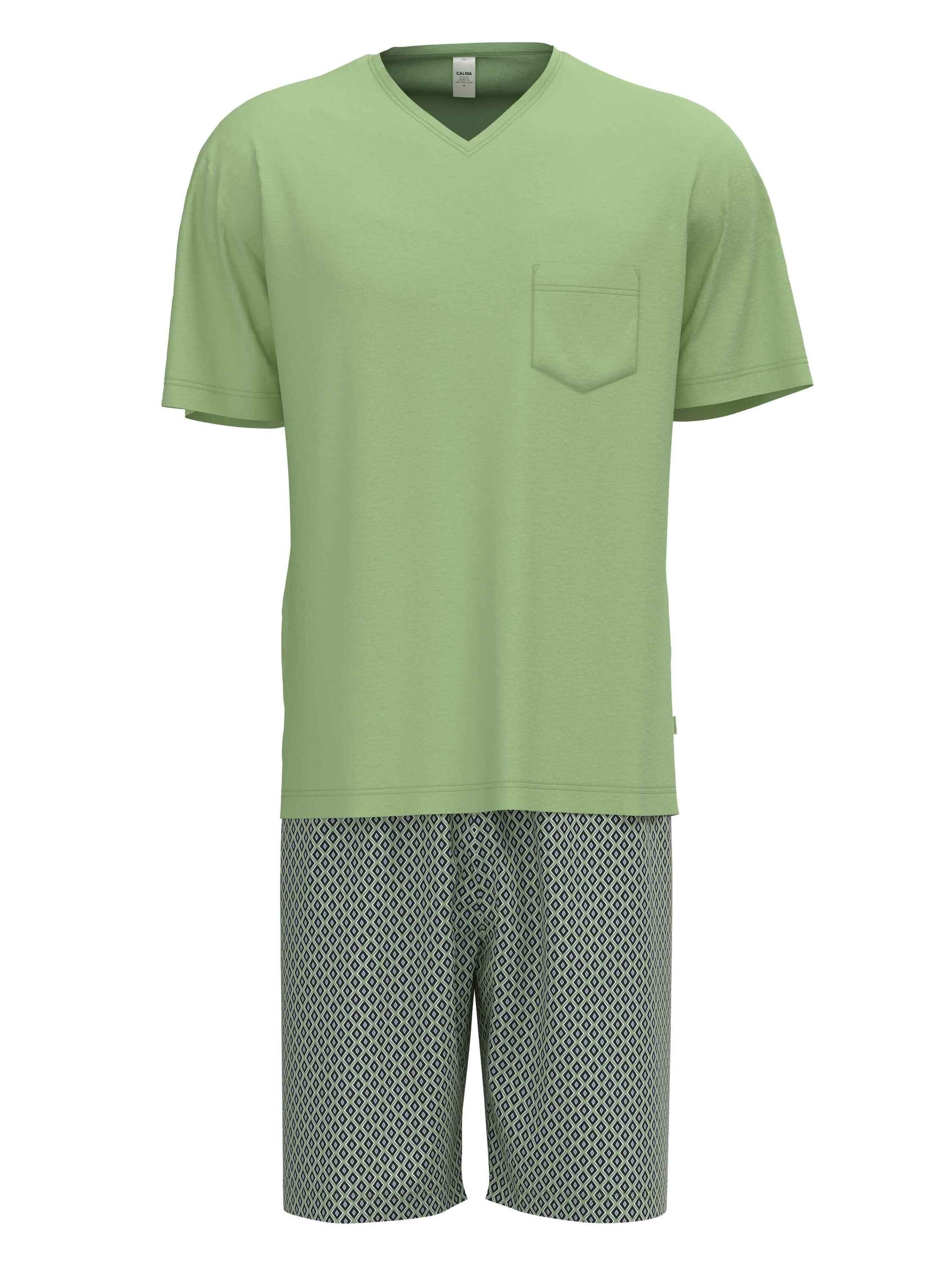 tlg) iris green CALIDA (2 Kurz-Pyjama Shorty