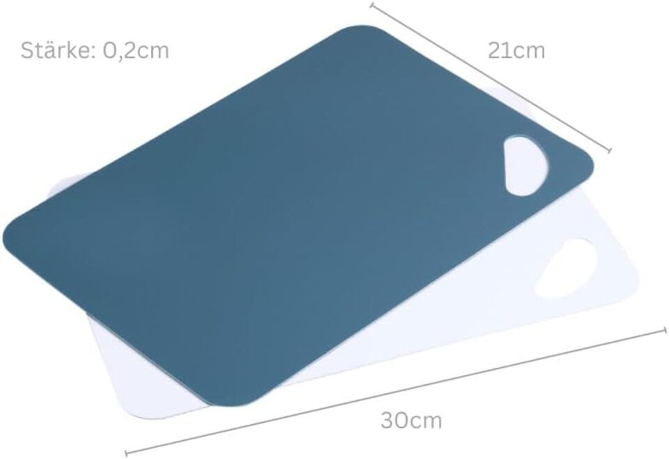 KESPER® Schneideunterlage Flexible Schneidunterlage (Anti-Rutsch) - 2er Set 30 x 21 x 0,2 cm