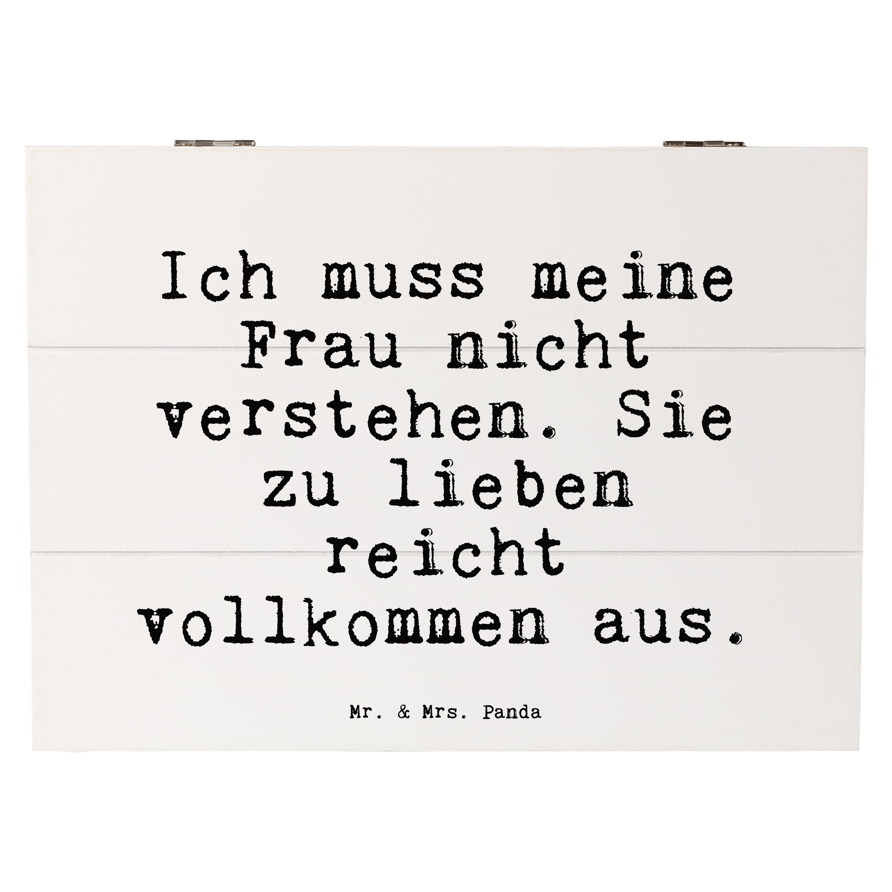 Mr. & Mrs. Panda Dekokiste Ich muss meine Frau... - Weiß - Geschenk ...