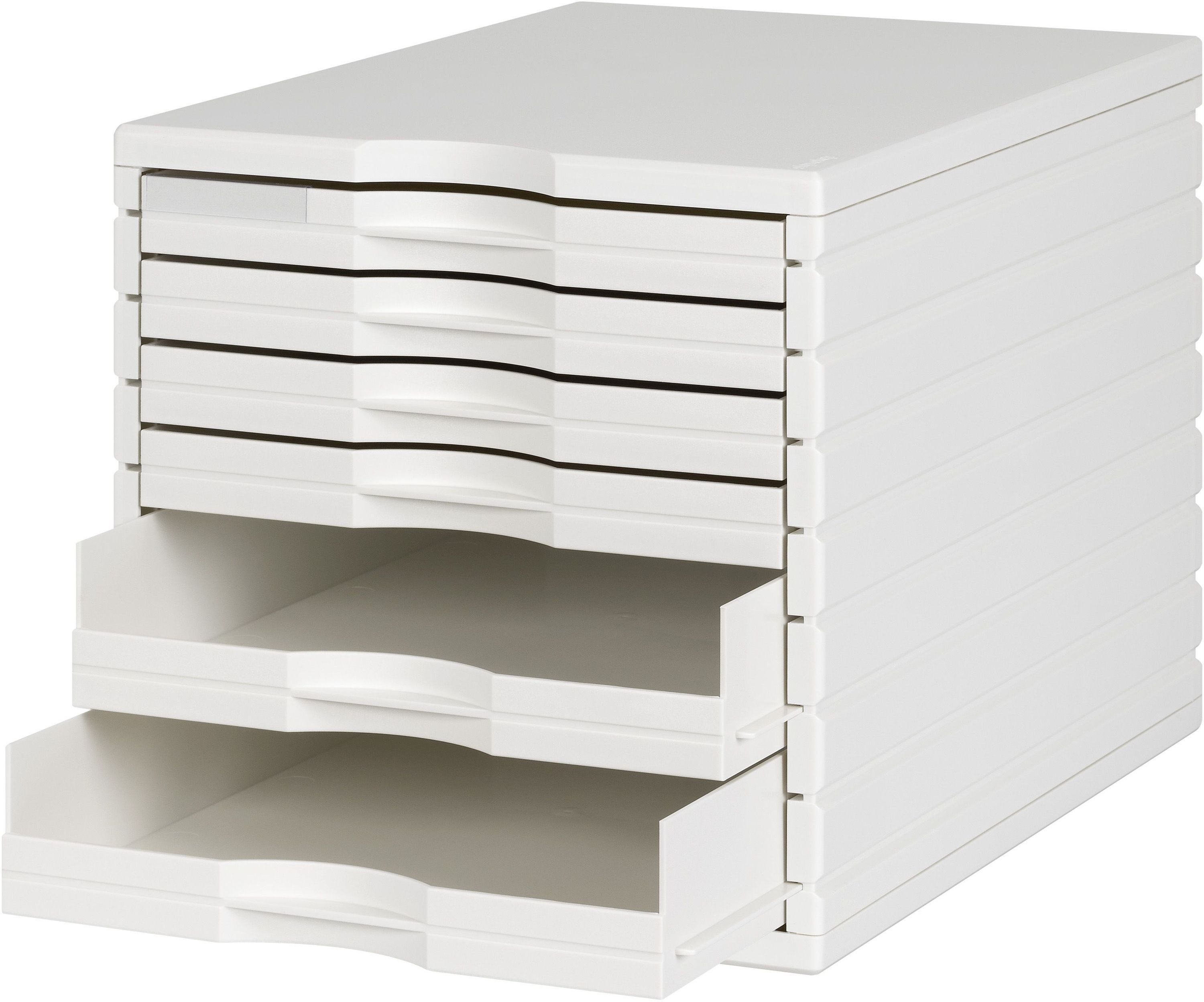 STYRO Organizer Schubladenbox styrotop 6 Schübe weiß