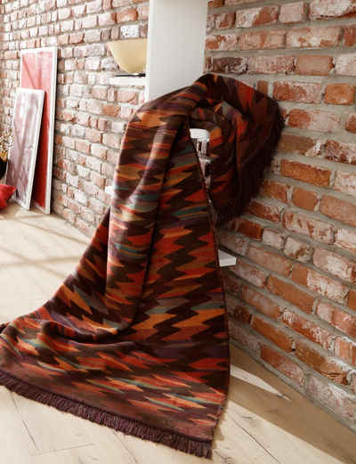Wohndecke Marokko, orientalische Decke in 150x200 cm, Baumwollmischgewebe, Biederlack