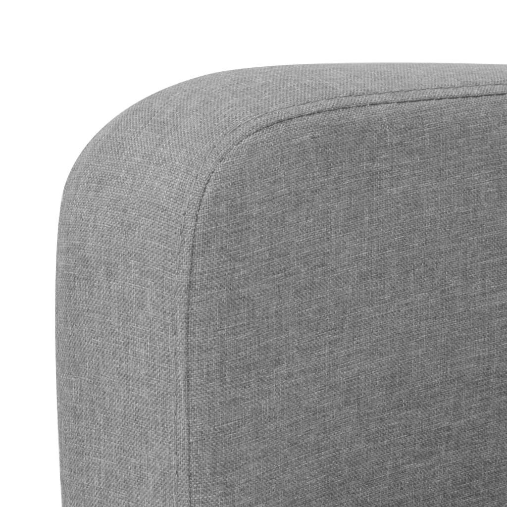 135 x76 2-Sitzersofa furnicato 2-Sitzer Hellgrau cm 65 x