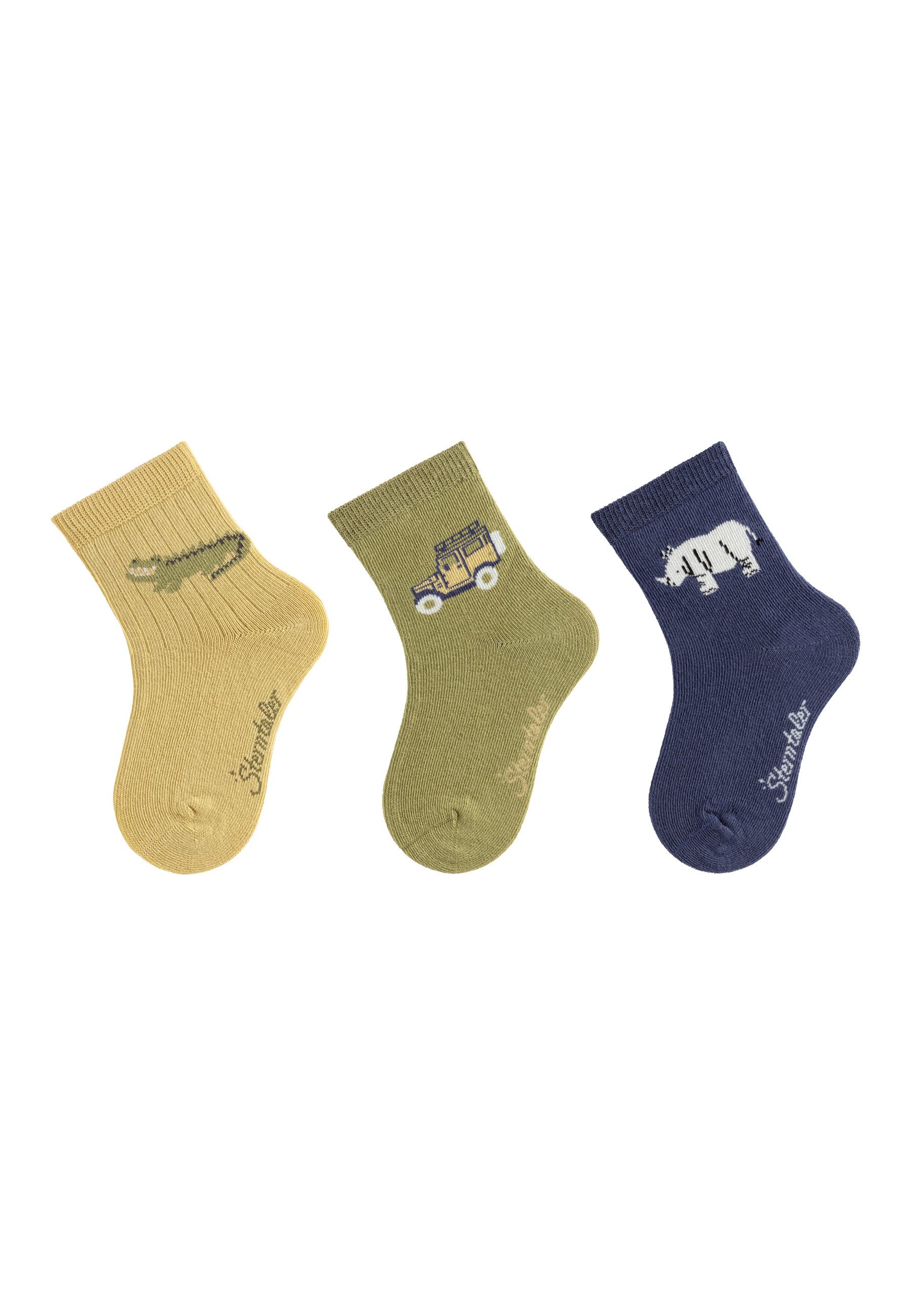 Feinsöckchen Socken 3er-Pack Safari