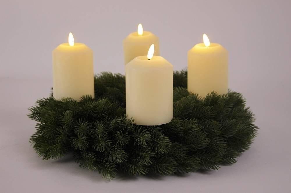 FHS LED-Kerze 35447 4er LED Echtwachskerzen günstig online kaufen