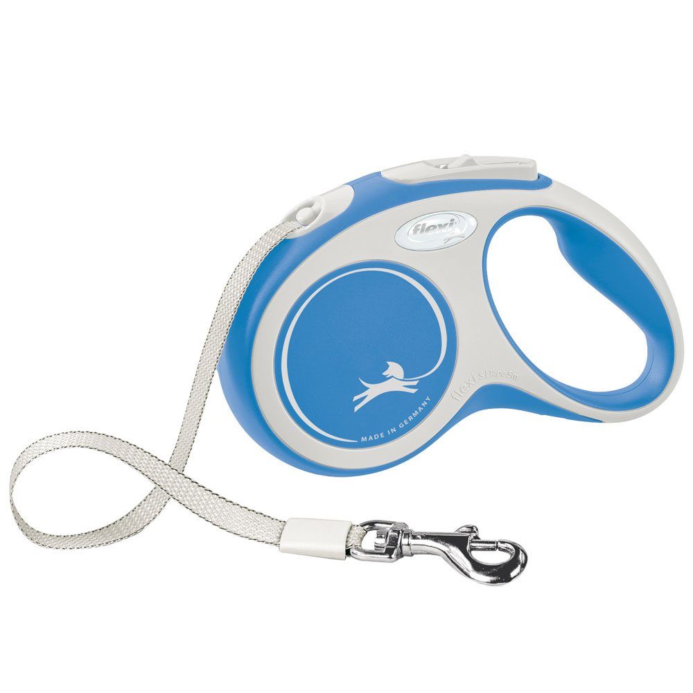 flexi Flexileine FLEXI Rollleine New COMFORT Gurt - 5m, bis 15kg Farbe: blau von Flexi