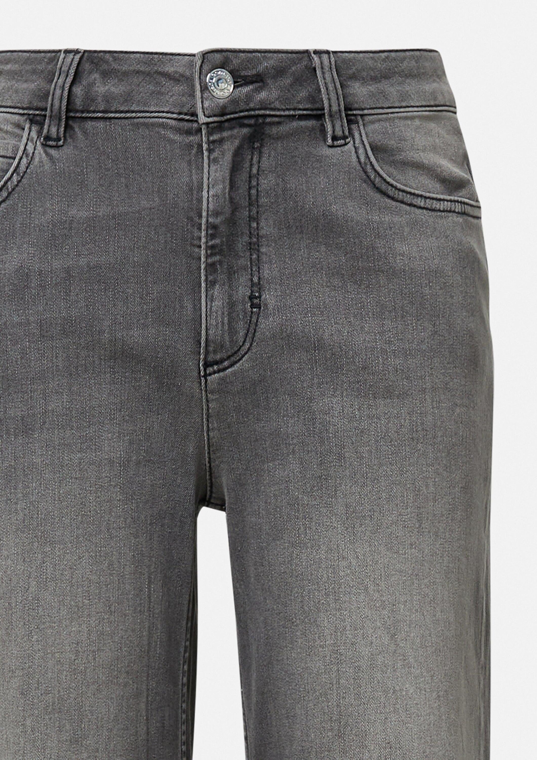 comma Weite Jeans Jeans-Hose Elastische Jeans mit weitem Bein