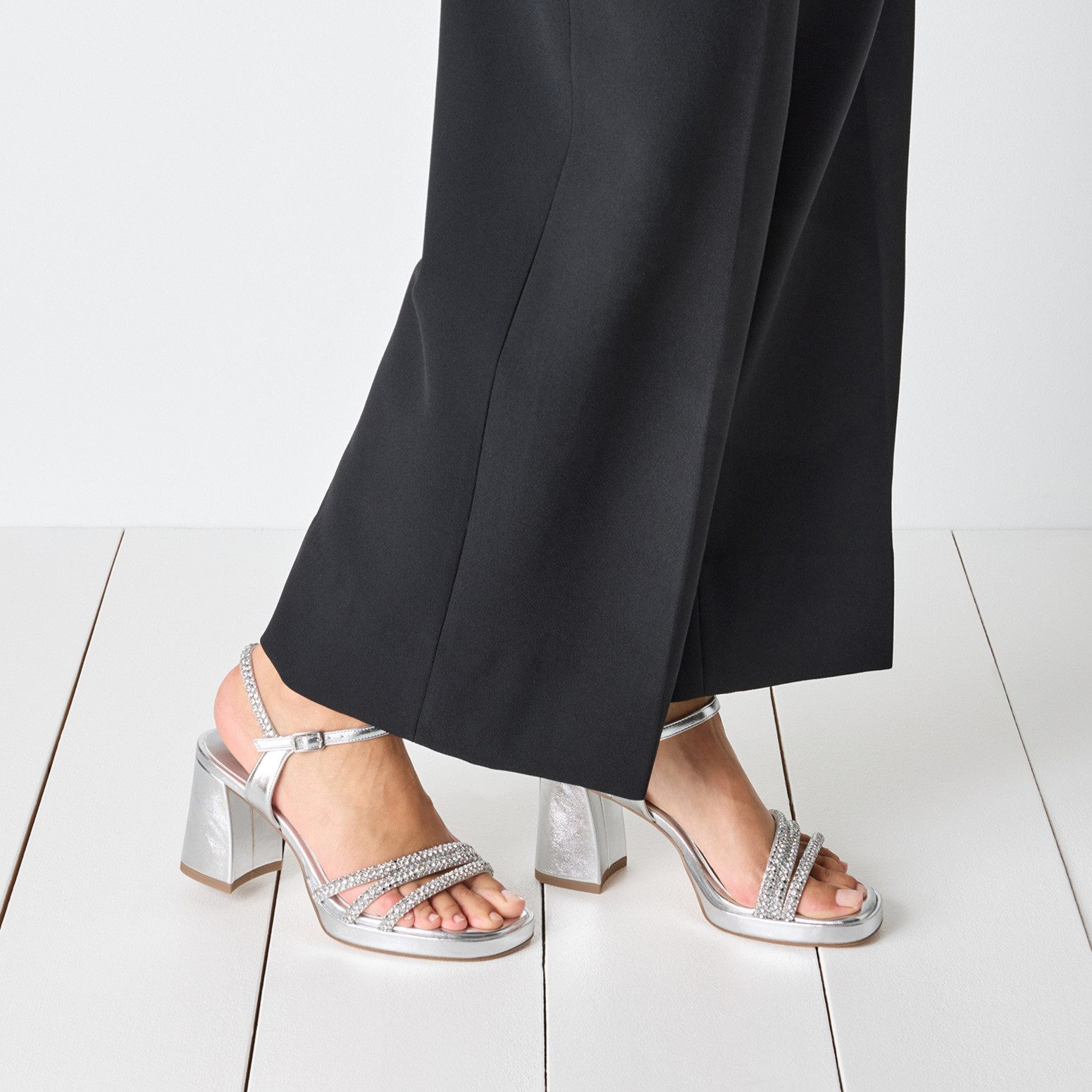 Tamaris Sandalette, Blockabsatz, Abendschuh, Festtagsschuh, funkelnde günstig online kaufen