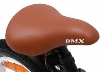 AMIGO Kinderfahrrad BMX 12 Zoll Jungen Fahrrad Rücktrittbremse • Blau / Mattschwarz