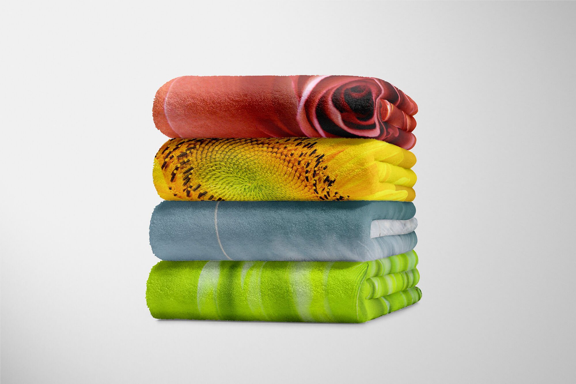 Sinus Art Handtücher Handtuch Baumwolle-Polyester-Mix (1-St), Pusteblume Saunatuch Handtuch Kuscheldecke Fotomotiv Makrofo, Strandhandtuch mit