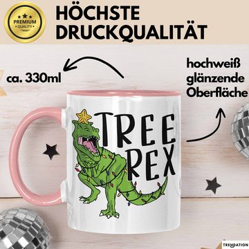 Trendation Tasse Tree Rex Tasse Geschenk T-Rex Geschenkidee Jungs Weihnachten Dinosauri