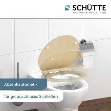 Schütte WC-Sitz NATURAL WOOD, Toilettendeckel, mit Absenkautomatik