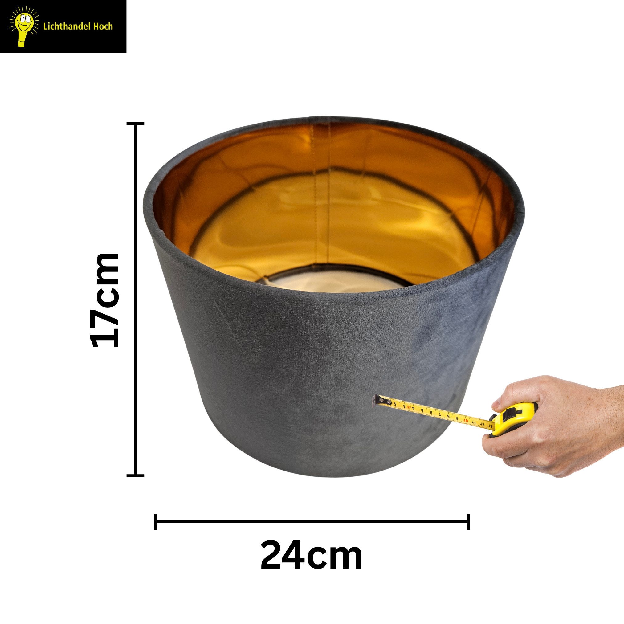 Lichthandel Hoch Lampenschirm Lampenschirm E27 Stoffschirm Rund Retro Vintage Leuchtenschirm, eleganter moderner Stoffschirm