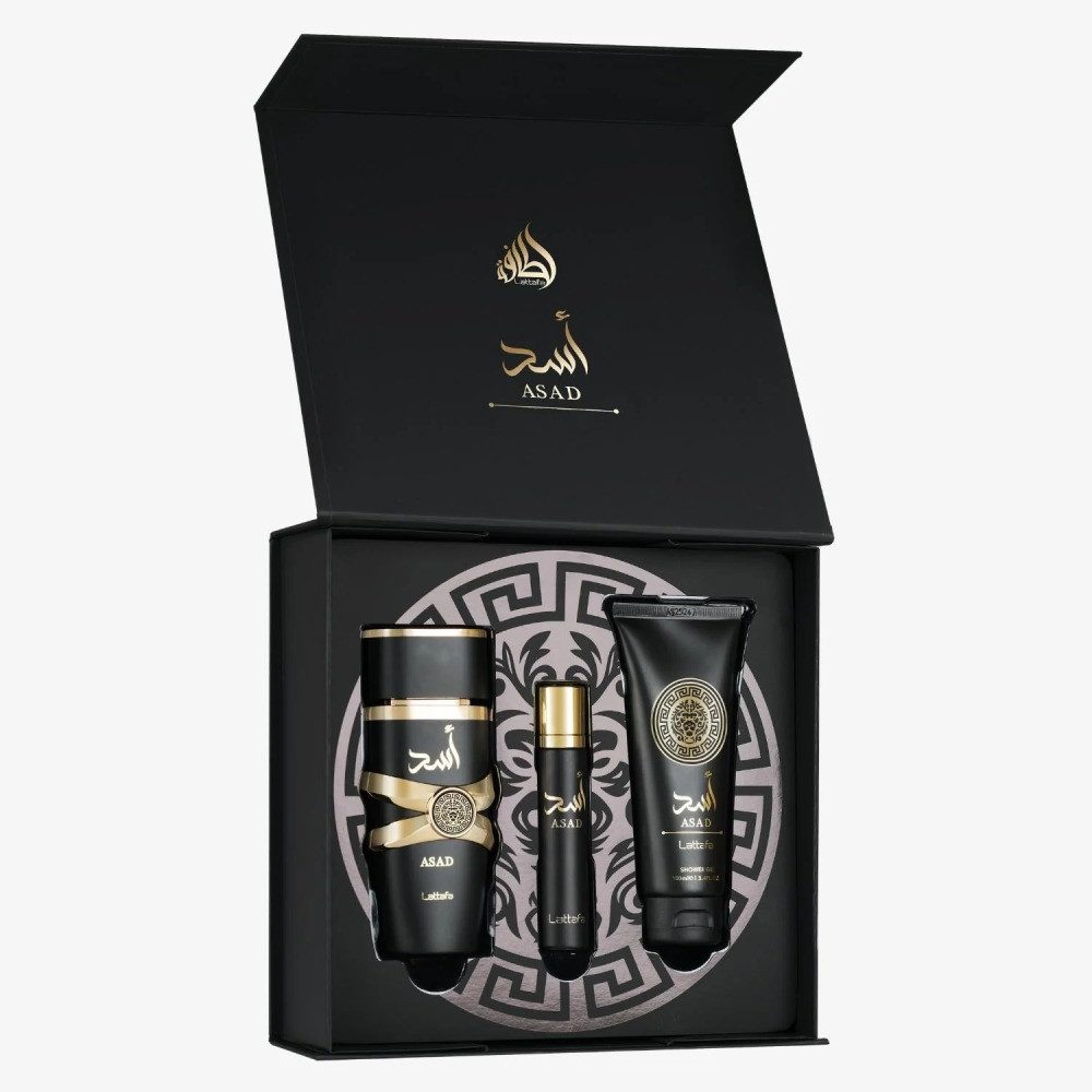 Lattafa Duft-Set Asad Set, 3-tlg., 100; 20; 100;