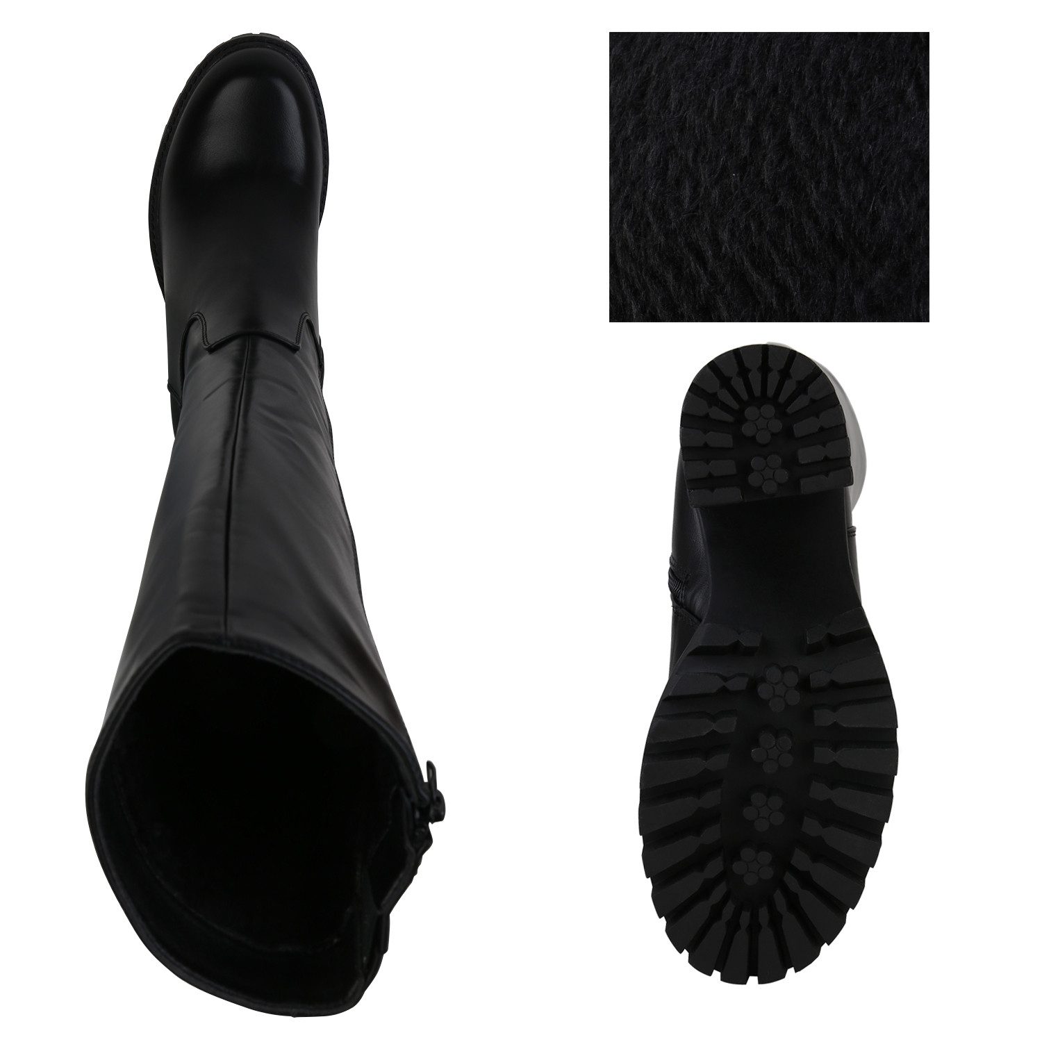 VAN HILL 840752 Stiefel Damen Leicht Gefütterte Klassische Stiefel Profil-Sohle
