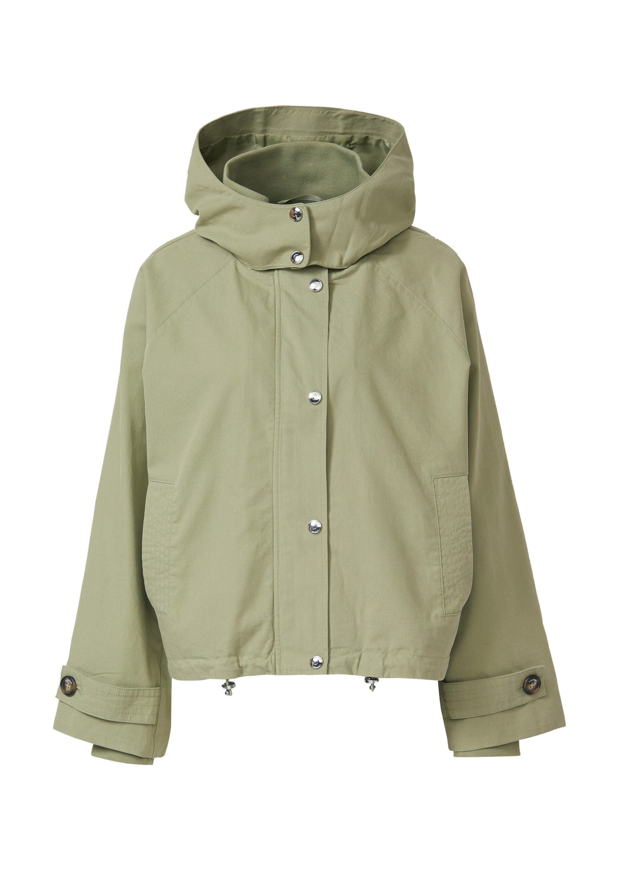 s.Oliver Funktionsjacke Outdoor-Jacke Jacke im Relaxed Fit mit Rippbündchen und Saumregulierung