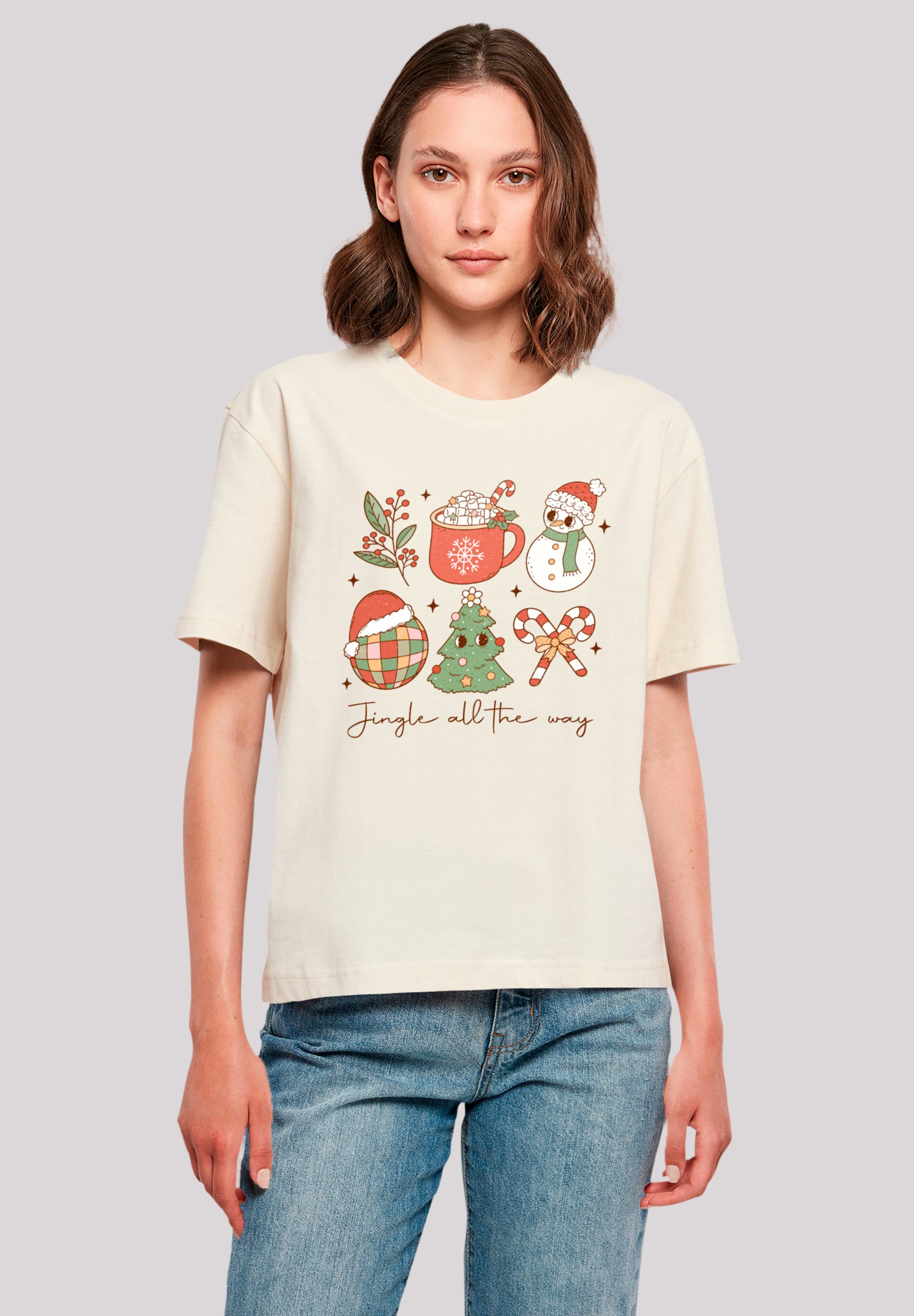 F4NT4STIC T-Shirt Jingle All The Way Weihnachten Groove Premium Qualität, Weihnachts-Kollection