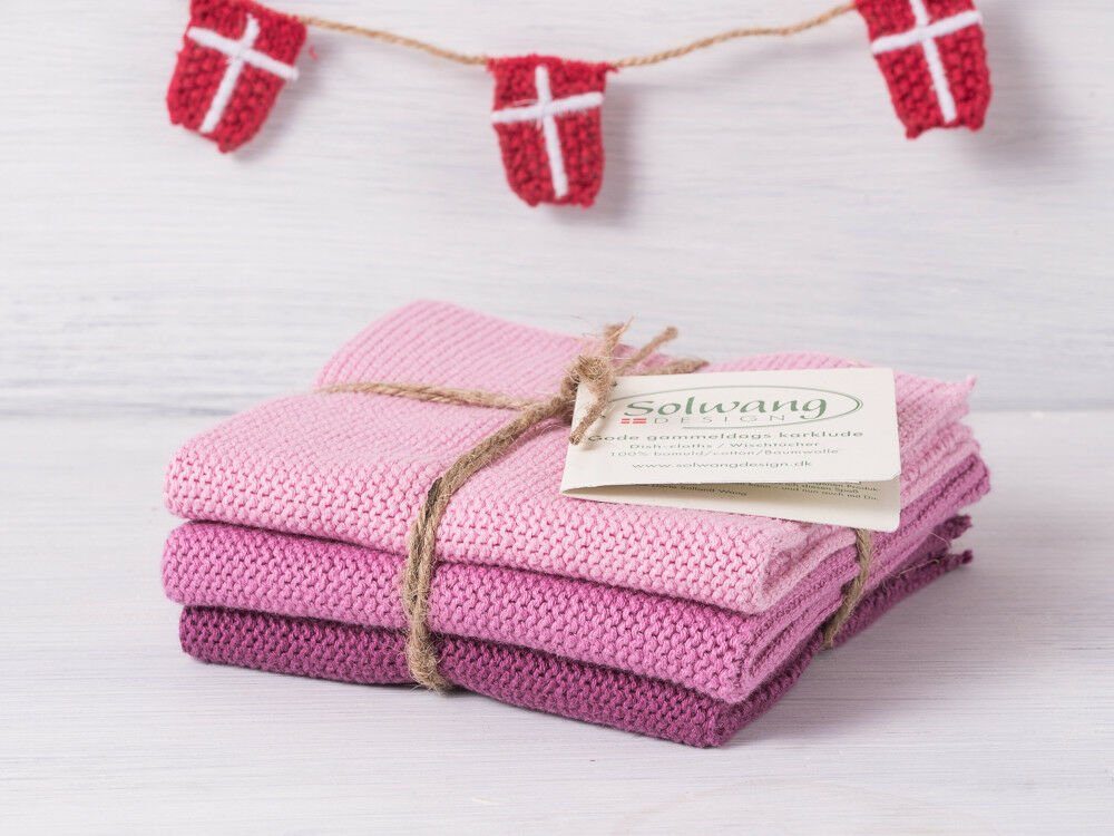 Solwang Spültuch Solwang Wischtuch Pflaume Kombi 3er Set